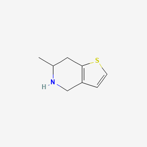 molecular formula C8H11NS B3275464 6-Methyl-4,5,6,7-tetrahydrothieno[3,2-c]pyridine CAS No. 62539-82-6