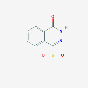 molecular formula C9H8N2O3S B3275533 1(2H)-Phthalazinone, 4-(methylsulfonyl)- CAS No. 62645-06-1