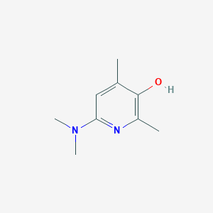 molecular formula C9H14N2O B3275598 6-(Dimethylamino)-2,4-dimethylpyridin-3-ol CAS No. 627098-02-6