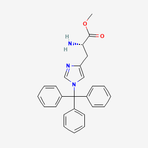 molecular formula C26H25N3O2 B3275603 H-His(Trt)-OMe CAS No. 62715-28-0
