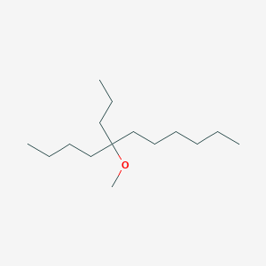 molecular formula C15H32O B3275650 5-METHOXY-5-PROPYLUNDECANE CAS No. 62813-67-6