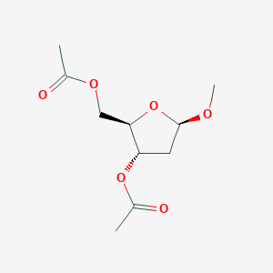 molecular formula C10H16O6 B3275691 Methyl-2-deoxy-beta-D-ribofuranoside diacetate CAS No. 62853-55-8