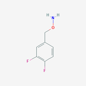 molecular formula C7H7F2NO B3275703 O-(3,4-Difluorobenzyl)hydroxylamine CAS No. 628703-31-1