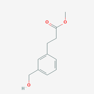 molecular formula C11H14O3 B3275712 Methyl 3-[3-(hydroxymethyl)phenyl]propanoate CAS No. 62876-43-1