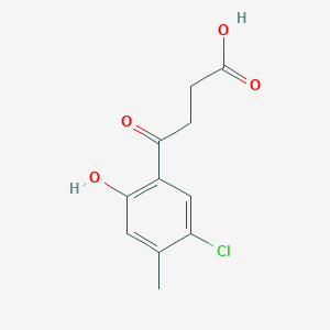 4-(5-Chloro-2-hydroxy-4-methylphenyl)-4-oxobutanoic acid