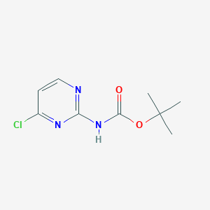 molecular formula C9H12ClN3O2 B3275780 tert-Butyl (4-chloropyrimidin-2-yl)carbamate CAS No. 629645-55-2