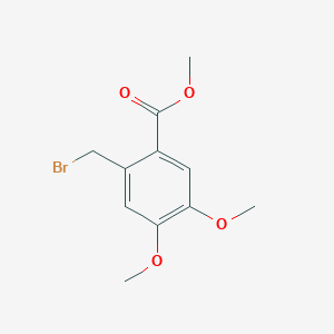 molecular formula C11H13BrO4 B3275800 Methyl 2-(bromomethyl)-4,5-dimethoxybenzoate CAS No. 63005-36-7