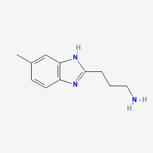 3-(5-methyl-1H-benzimidazol-2-yl)propan-1-amine