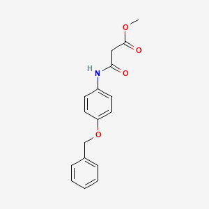 molecular formula C17H17NO4 B3275830 Methyl 3-((4-(benzyloxy)phenyl)amino)-3-oxopropanoate CAS No. 630413-11-5