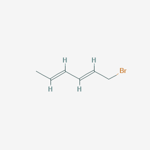 molecular formula C6H9B B3275859 2,4-Hexadiene, 1-bromo- CAS No. 63072-78-6