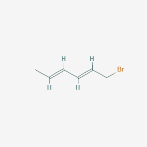 molecular formula C6H9B B3275859 Sorbyl bromide CAS No. 63072-78-6