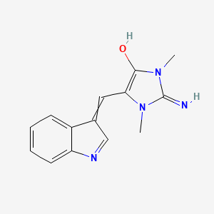 (E)-5-[(3-Indolyl)methylene]-2-imino-1,3-dimethyl-4-imidazolidinone