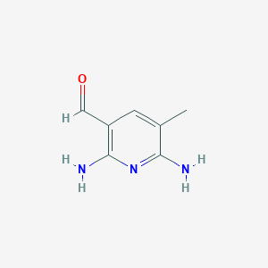 molecular formula C7H9N3O B3275935 2,6-Diamino-5-methylnicotinaldehyde CAS No. 63196-30-5