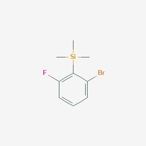 molecular formula C9H12BrFSi B3275958 1-Bromo-3-fluoro-2-(trimethylsilyl)benzene CAS No. 632324-41-5