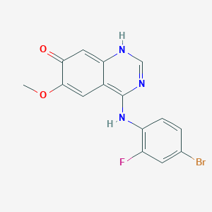 4-((4-Bromo-2-fluorophenyl)amino)-6-methoxyquinazolin-7-ol