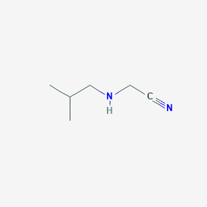 molecular formula C6H12N2 B3276001 2-[(2-Methylpropyl)amino]acetonitrile CAS No. 63315-37-7