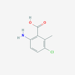molecular formula C8H8ClNO2 B3276007 6-Amino-3-chloro-2-methylbenzoic acid CAS No. 63329-55-5