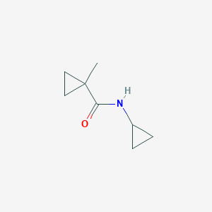 molecular formula C8H13NO B3276023 N-cyclopropyl-1-methylCyclopropanecarboxamide CAS No. 633317-71-2
