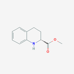 molecular formula C11H13NO2 B3276096 methyl (2R)-1,2,3,4-tetrahydroquinoline-2-carboxylate CAS No. 63492-81-9