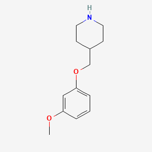 B3276171 4-((3-Methoxyphenoxy)methyl)piperidine CAS No. 63608-37-7