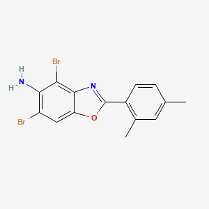 4,6-Dibromo-2-(2,4-dimethylphenyl)-1,3-benzoxazol-5-amine