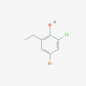 4-Bromo-2-chloro-6-ethylphenol