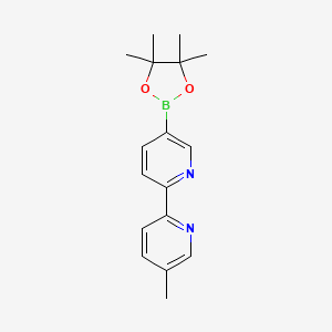 molecular formula C17H21BN2O2 B3276302 6-(5-Methylpyridin-2-yl)pyridine-3-boronic acid pinacol ester CAS No. 638353-11-4