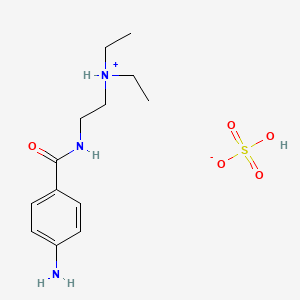 molecular formula C13H23N3O5S B3276317 p-Amino-N-(2-diethylaminoethyl)benzamide sulfate CAS No. 63887-34-3