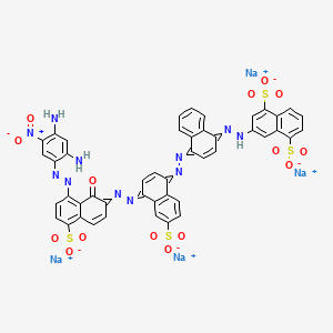 molecular formula C46H27N11Na4O15S4 B3276378 Sirius grey GB CAS No. 6409-87-6