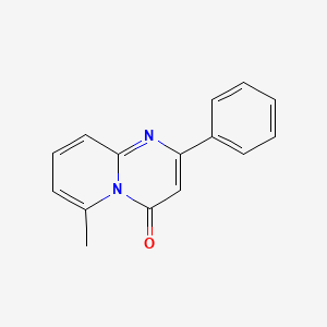 molecular formula C15H12N2O B3276407 6-Methyl-2-phenyl-4H-pyrido[1,2-a]pyrimidin-4-one CAS No. 64194-18-9