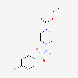 molecular formula C13H18BrN3O4S B3276453 Ethyl 4-(4-bromophenylsulfonamido)piperazine-1-carboxylate CAS No. 64268-83-3
