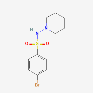 molecular formula C11H15BrN2O2S B3276455 4-Bromo-N-(piperidin-1-yl)benzenesulfonamide CAS No. 64268-85-5