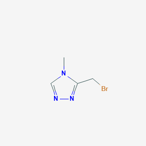 molecular formula C4H6BrN3 B3276595 3-(Bromomethyl)-4-methyl-4H-1,2,4-triazole CAS No. 64380-83-2