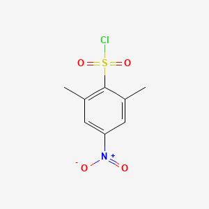 molecular formula C8H8ClNO4S B3276822 2,6-Dimethyl-4-nitrobenzene-1-sulfonyl chloride CAS No. 64835-40-1