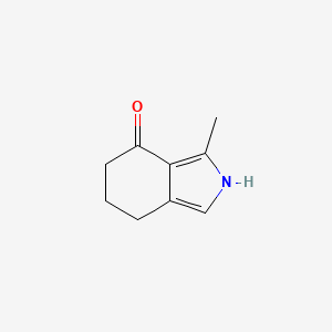 molecular formula C9H11NO B3276908 3-methyl-4,5,6,7-tetrahydro-2H-isoindol-4-one CAS No. 65038-93-9