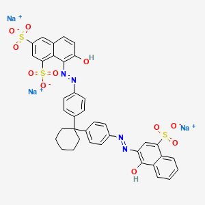 molecular formula C38H29N4Na3O11S3 B3276934 C.I. Acid Red 374 CAS No. 6507-78-4