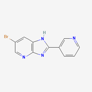3-{6-bromo-3H-imidazo[4,5-b]pyridin-2-yl}pyridine