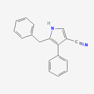 5-Benzyl-4-phenyl-pyrrole-3-carbonitrile