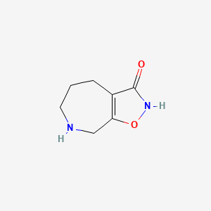 molecular formula C7H10N2O2 B3277018 2H,3H,4H,5H,6H,7H,8H-[1,2]oxazolo[5,4-c]azepin-3-one CAS No. 65202-67-7