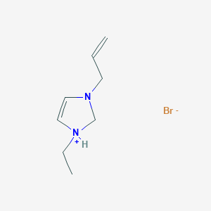 1-Ethyl-3-(prop-2-en-1-yl)-2,3-dihydro-1H-imidazol-1-ium bromide