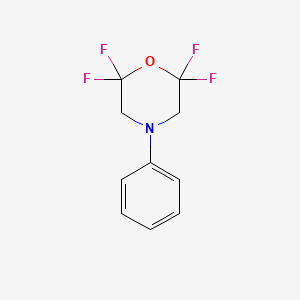 molecular formula C10H9F4NO B3277123 2,2,6,6-Tetrafluoro-4-phenylmorpholine CAS No. 65472-14-2