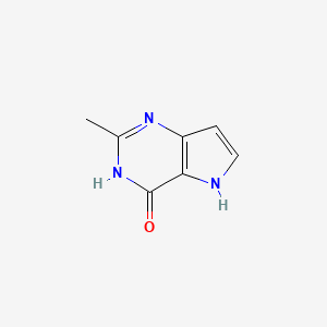 molecular formula C7H7N3O B3277310 2-Methyl-1H-pyrrolo[3,2-d]pyrimidin-4(5H)-one CAS No. 65749-97-5