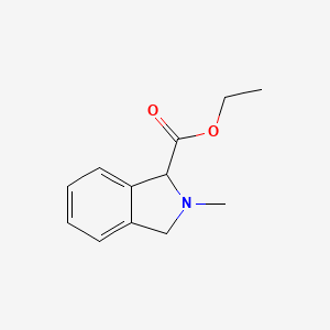 molecular formula C12H15NO2 B3277345 Ethyl 2-methylisoindoline-1-carboxylate CAS No. 65815-15-8