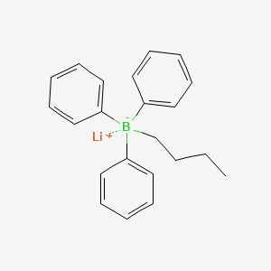 molecular formula C22H24BLi B3277381 Lithium triphenyl (n-butyl) borate CAS No. 65859-86-1
