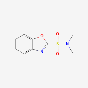 molecular formula C9H10N2O3S B3277466 2-Benzoxazolesulfonamide, N,N-dimethyl- CAS No. 66003-74-5