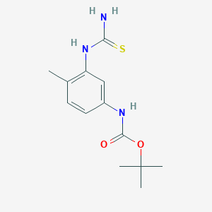 Carbamic acid, N-[3-[(aminothioxomethyl)amino]-4-methylphenyl]-, 1,1-dimethylethyl ester