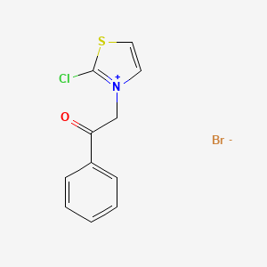 2-Chloro-3-(2-oxo-2-phenylethyl)thiazol-3-ium bromide
