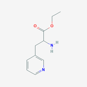 molecular formula C10H14N2O2 B3277717 Ethyl 2-amino-3-(pyridin-3-YL)propanoate CAS No. 66423-60-7