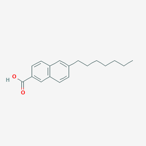 6-Heptyl-2-naphthoic acid