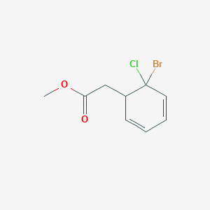 Methyl (6-bromo-6-chlorocyclohexa-2,4-dien-1-yl)acetate